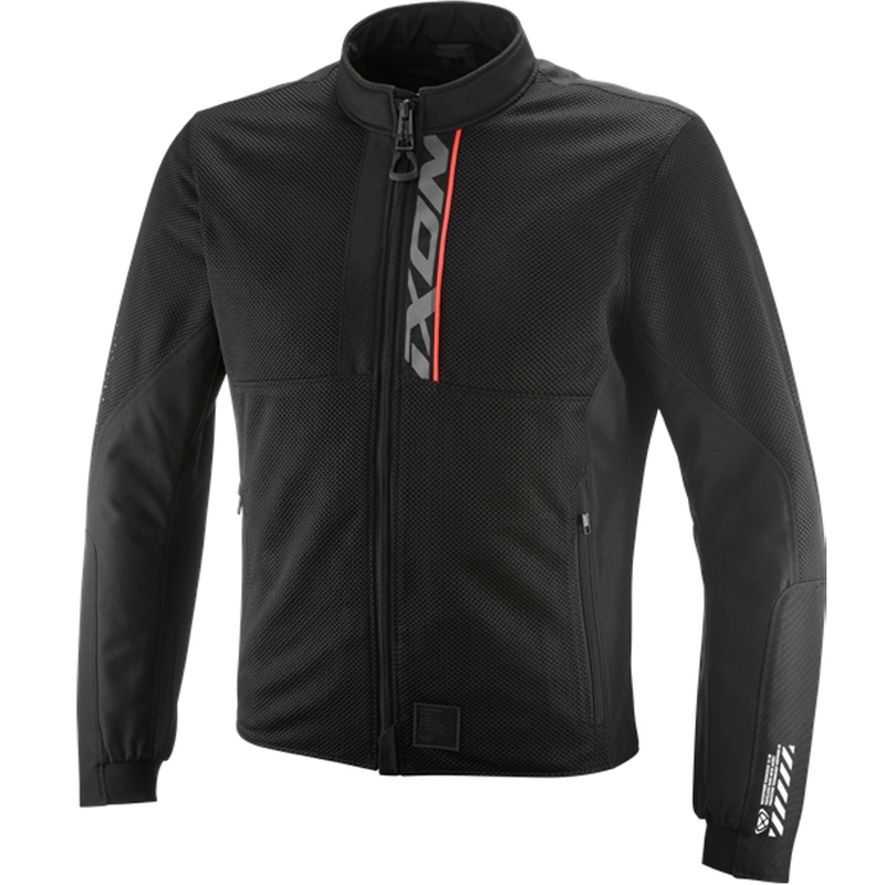 Kurtka motocyklowa IXON Ostro czarno-fluo czerwona