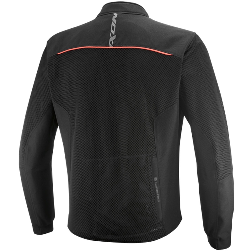 Kurtka motocyklowa IXON Ostro czarno-fluo czerwona