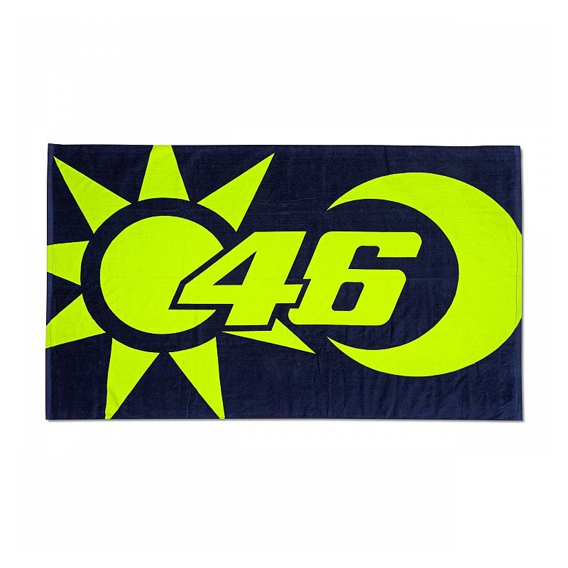 Ręcznik VR46 Valentino Rossi SUN AND MOON niebiesko-żółty