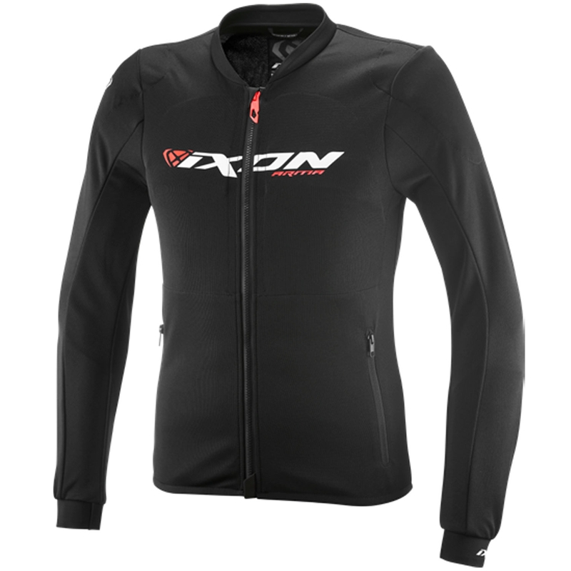 Bluza motocyklowa IXON Arma czarno-biało-fluo czerwona
