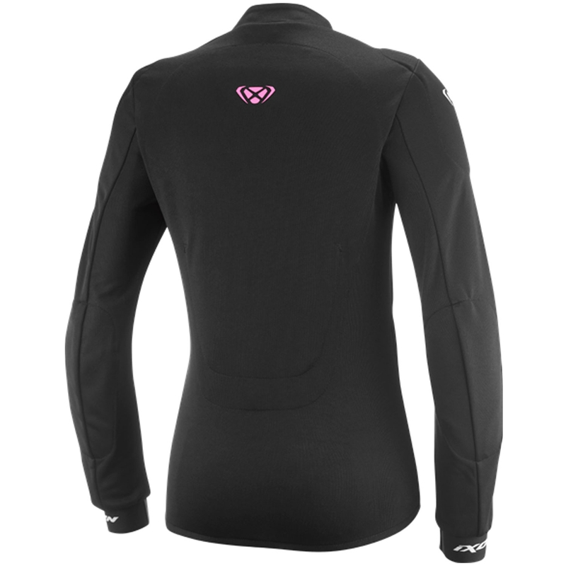Damska bluza motocyklowa IXON Arma czarno-biało-fluo różowa
