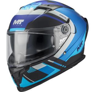 Kask motocyklowy integralny MT Braker SV Inception B7 czarno-niebiesko-szary