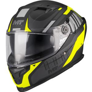 Kask motocyklowy integralny MT Braker SV Cockpit B13 matowy czarno-szary-fluo żółty