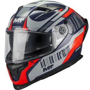 Kask motocyklowy integralny MT Braker SV Cockpit B5 niebiesko-szaro-czerwony
