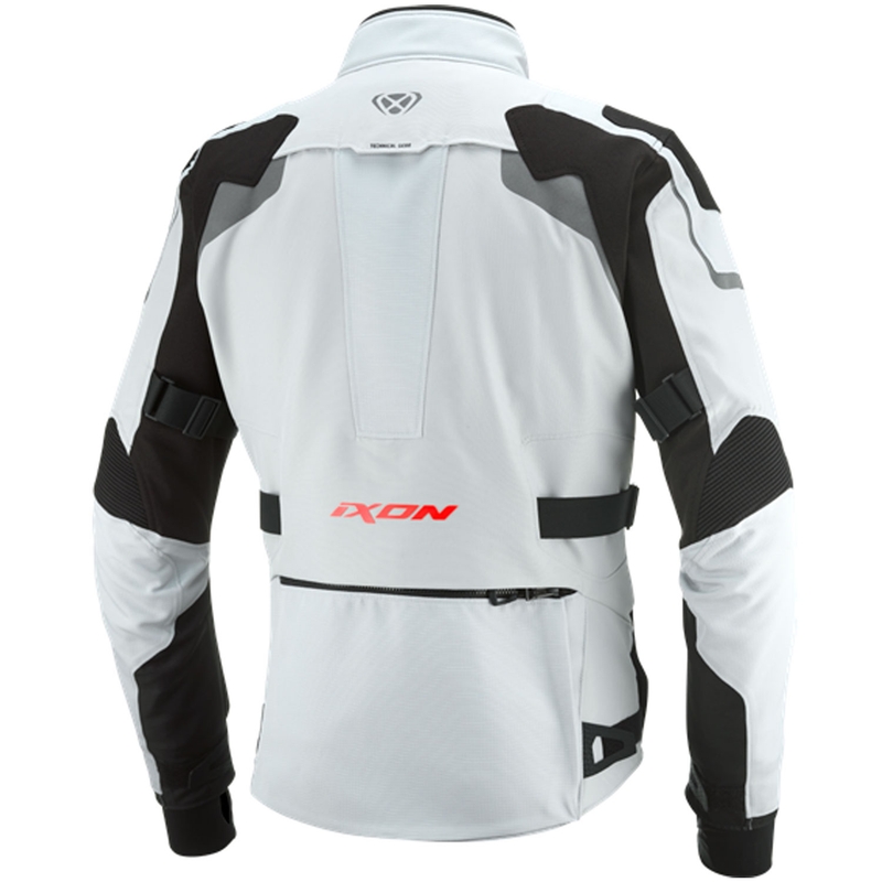 Kurtka motocyklowa IXON Odin jasnoszaro-czarna