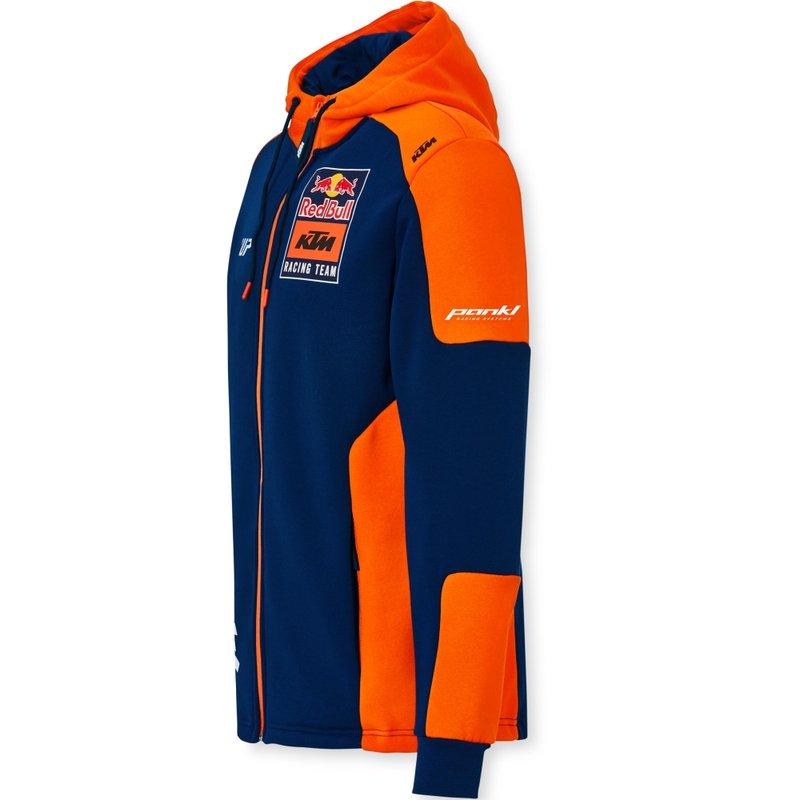 Bluza z kapturem KTM Replica Team niebiesko-pomarańczowa