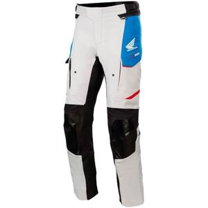 Spodnie motocyklowe Alpinestars Andes Drystar Honda jasnoszaro-czarno-niebiesko-czerwone