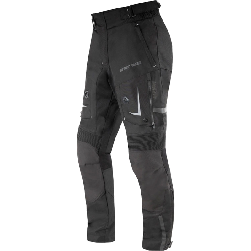 Spodnie motocyklowe Street Racer All Season w kolorze czarnym