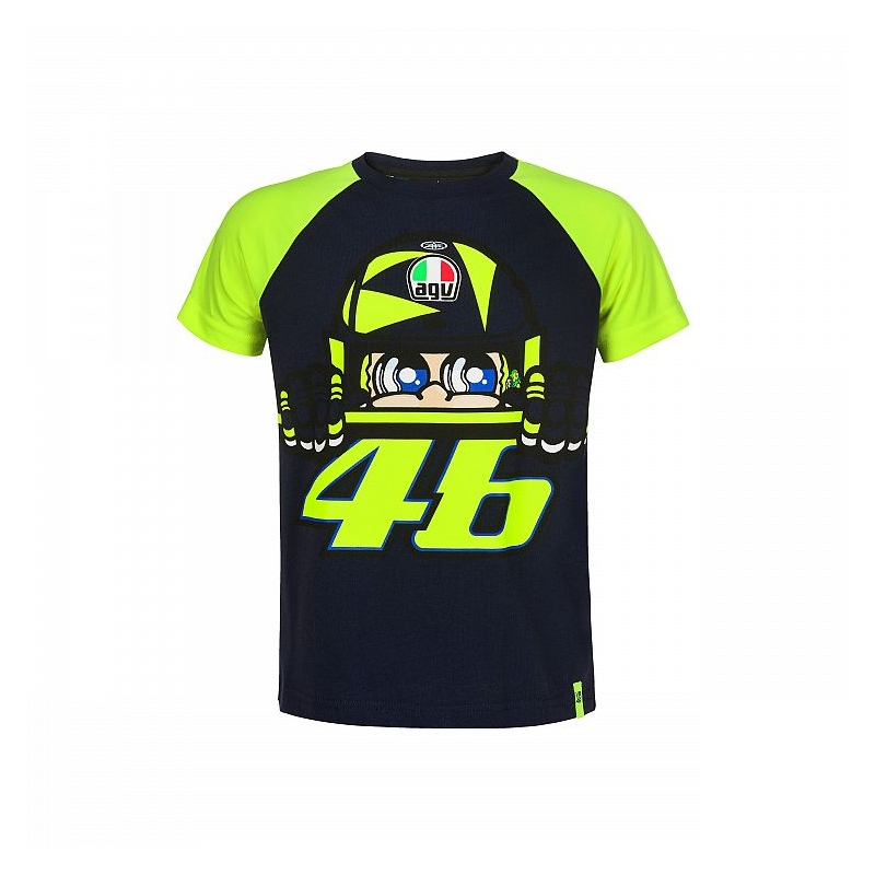 Koszulka dziecięca VR46 Valentino Rossi CUPOLINO żółto-niebieska