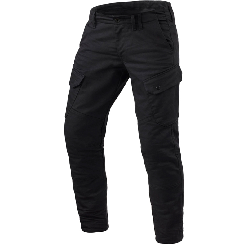 Przycięte dżinsy motocyklowe Revit Cargo 2 TF Black