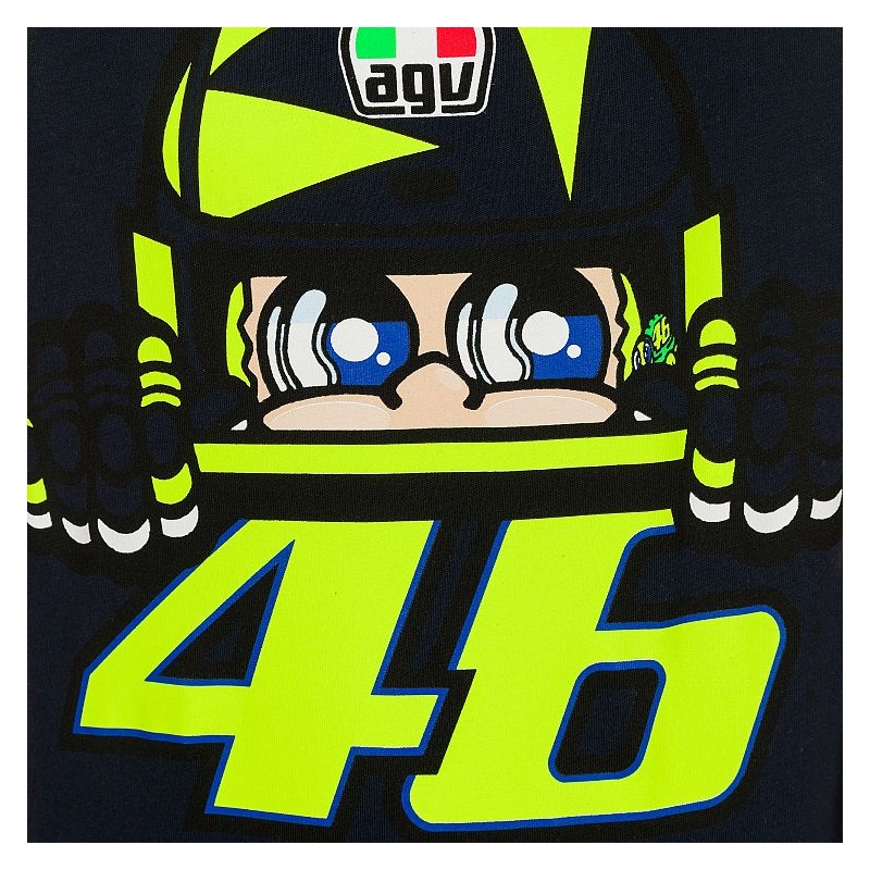 Koszulka dziecięca VR46 Valentino Rossi CUPOLINO żółto-niebieska