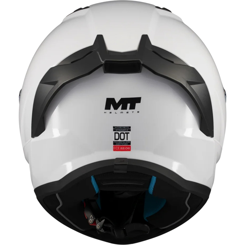 Kask motocyklowy integralny MT Stinger 2 Pure A0 biały