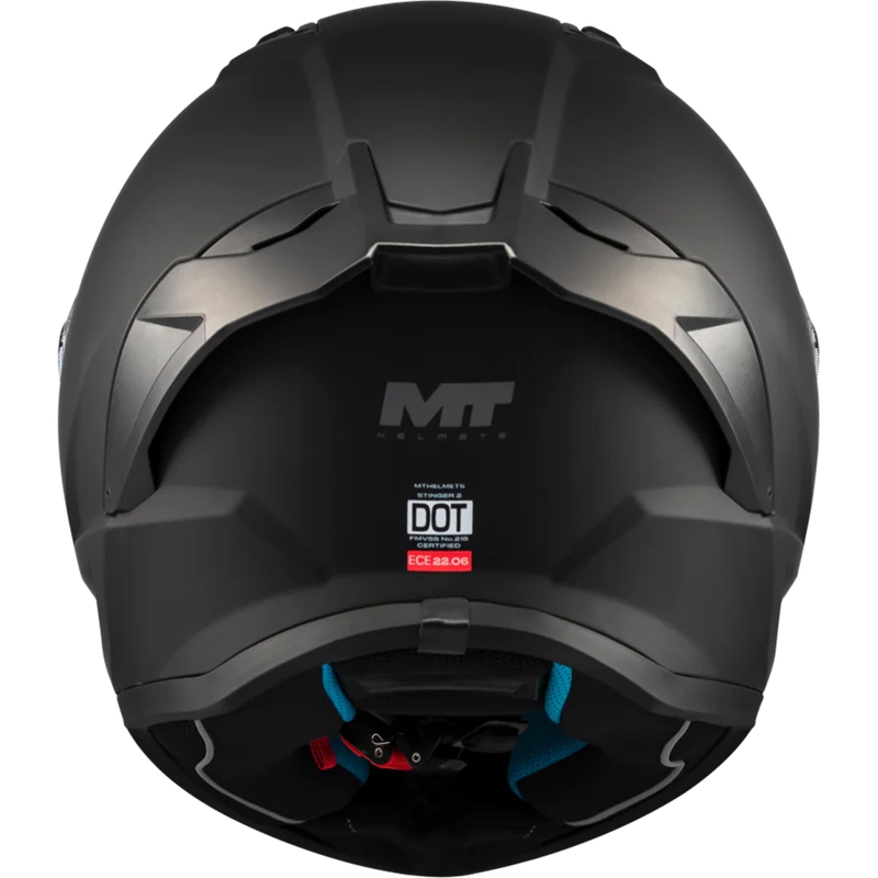 Kask motocyklowy integralny MT Stinger 2 Pure A1 matowy czarny