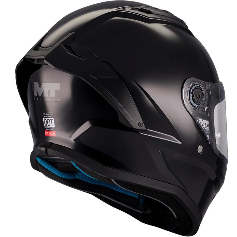 Kask motocyklowy integralny MT Stinger 2 Pure A1 w kolorze czarnym