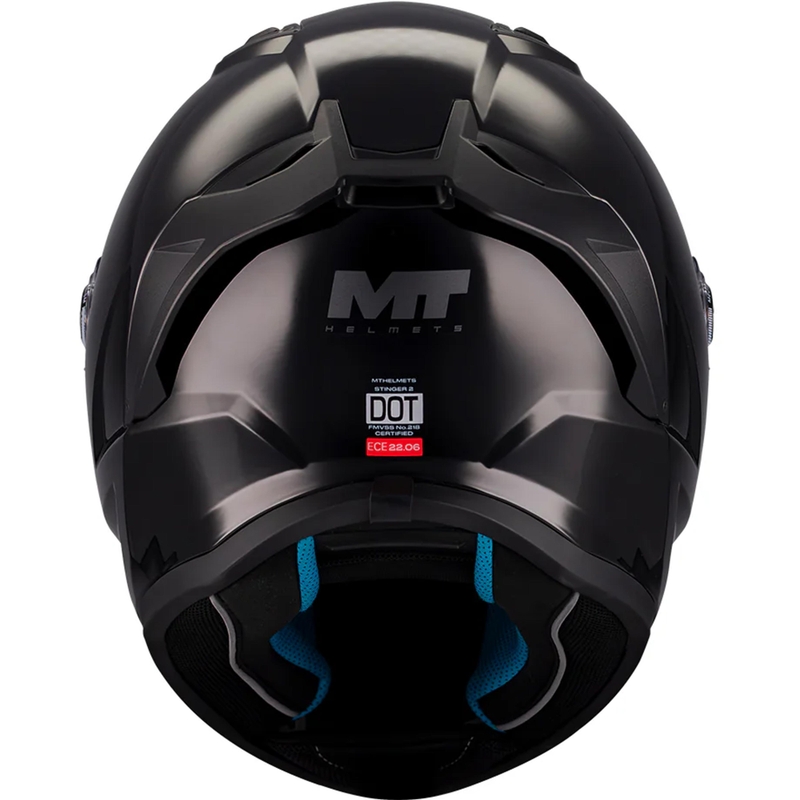 Kask motocyklowy integralny MT Stinger 2 Pure A1 w kolorze czarnym