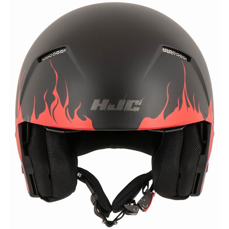 Kask otwarty z maską HJC i20 Scraw MC1SF biało-czerwono-czarny wyprzedaż