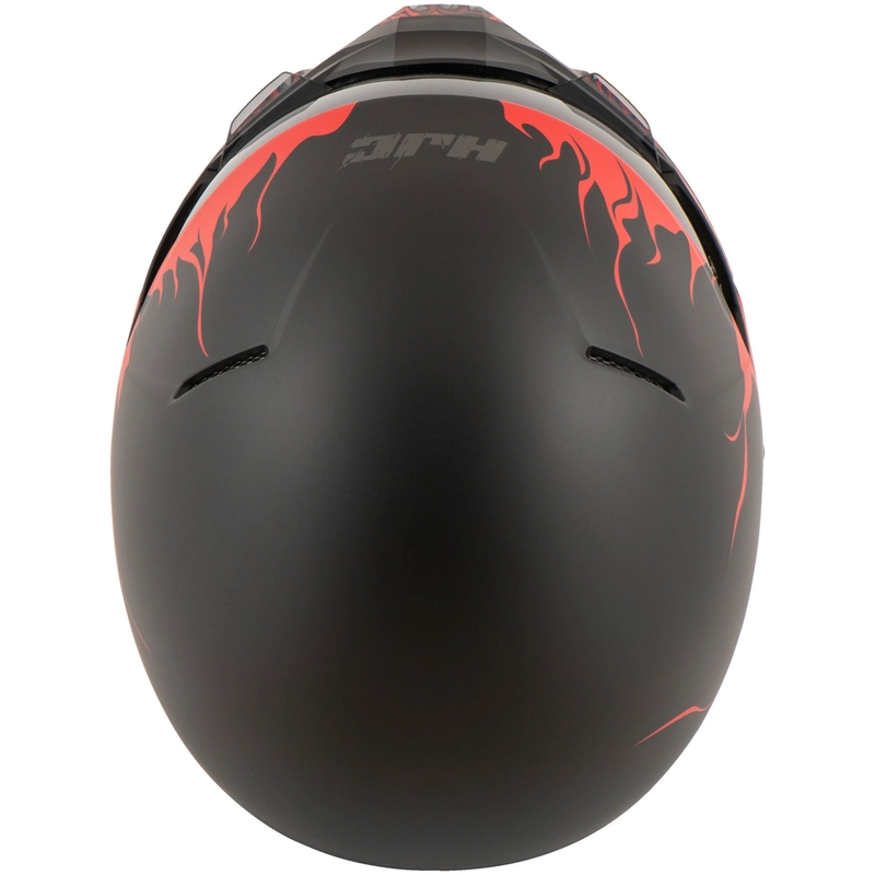 Kask otwarty z maską HJC i20 Scraw MC1SF biało-czerwono-czarny wyprzedaż