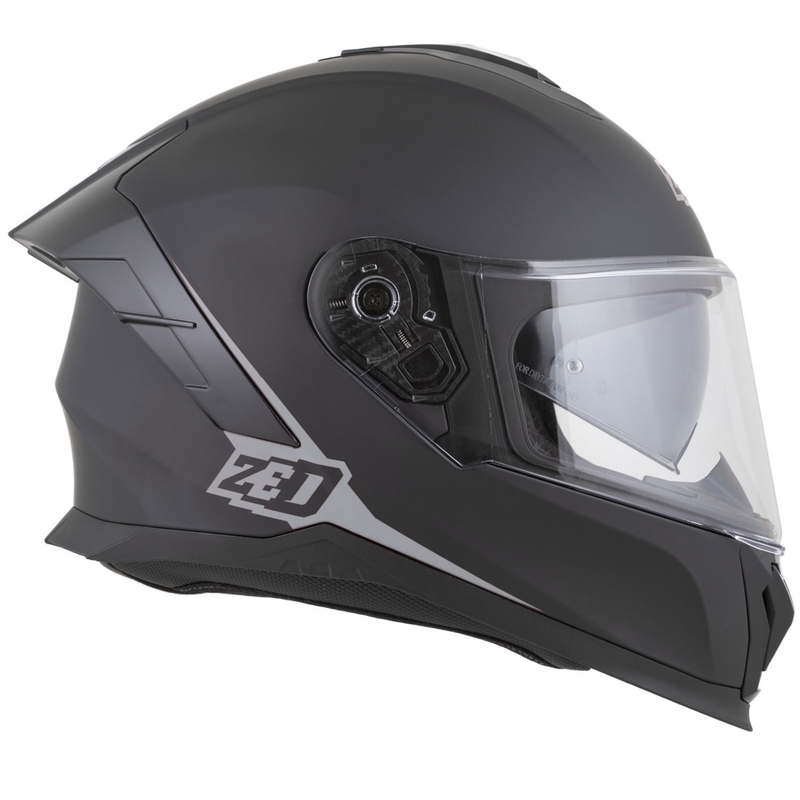 Kask motocyklowy integralny ZED K40 matowo czarny-ciemnoszary