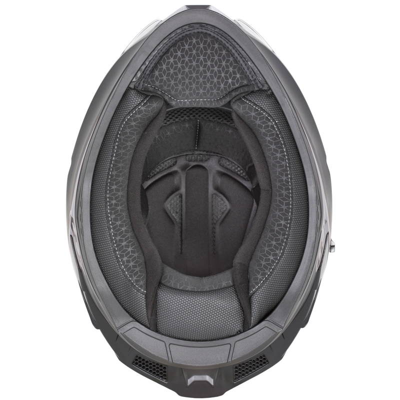 Kask motocyklowy integralny ZED K40 matowo czarny-ciemnoszary