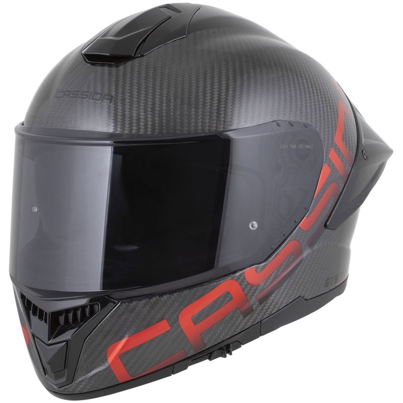 Kask motocyklowy integralny Cassida Integral GTS 2.1 Plus Carbon matowy karbonowo-czerwony