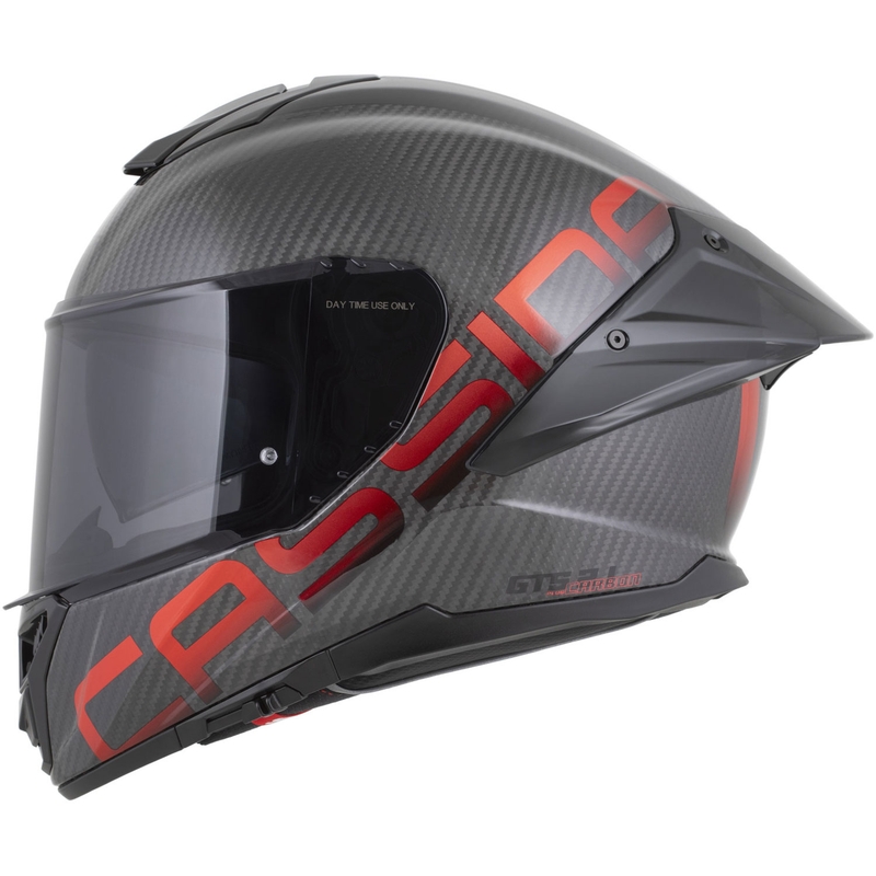 Kask motocyklowy integralny Cassida Integral GTS 2.1 Plus Carbon matowy karbonowo-czerwony