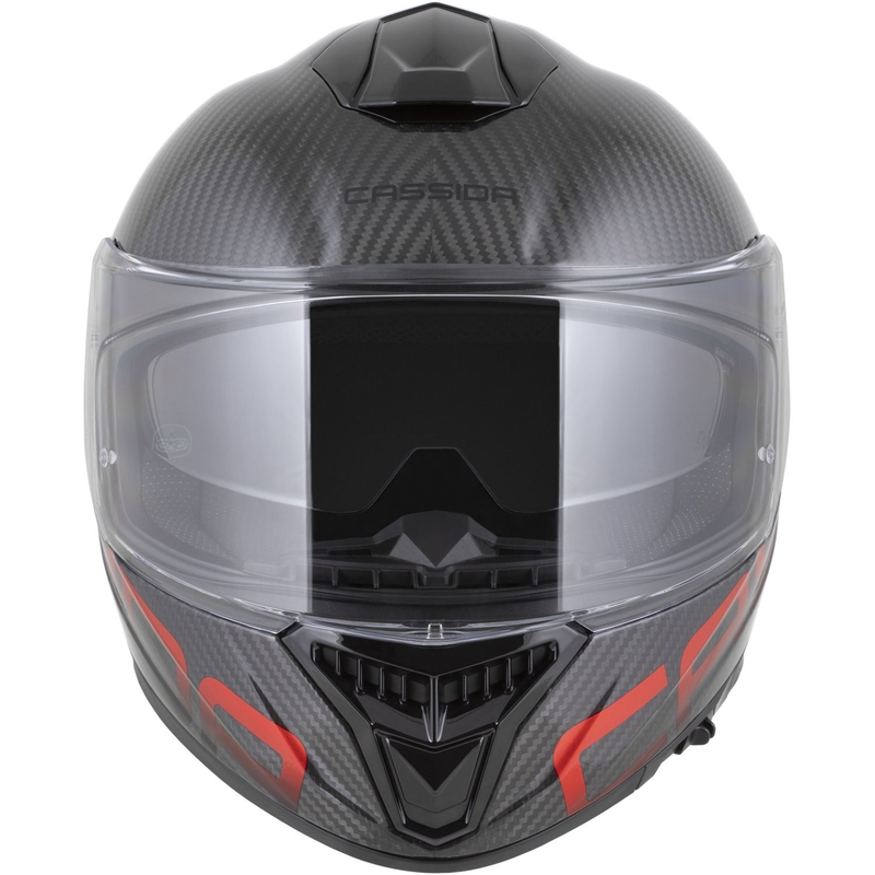 Kask motocyklowy integralny Cassida Integral GTS 2.1 Plus Carbon matowy karbonowo-czerwony