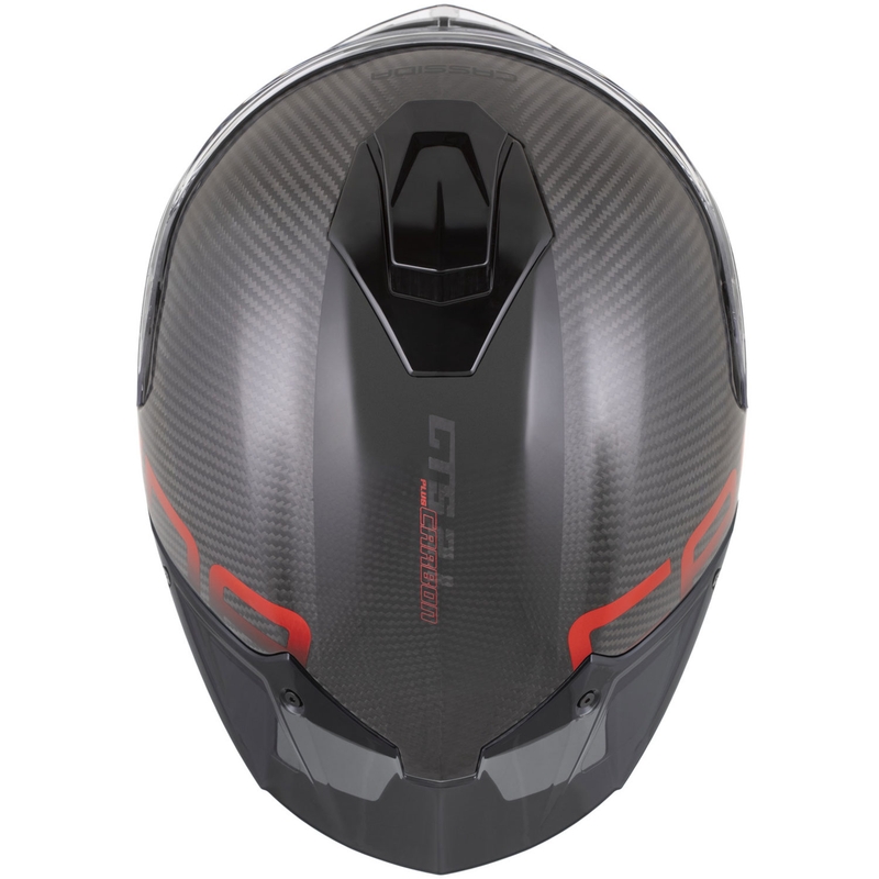 Kask motocyklowy integralny Cassida Integral GTS 2.1 Plus Carbon matowy karbonowo-czerwony