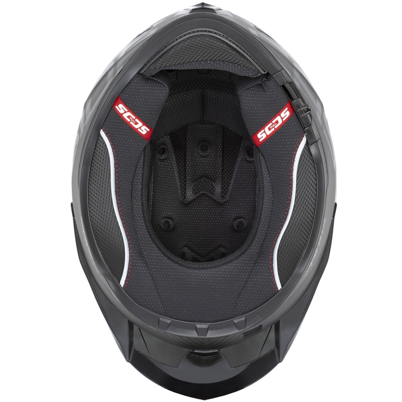 Kask motocyklowy integralny Cassida Integral GTS 2.1 Plus Carbon matowy karbonowo-czerwony