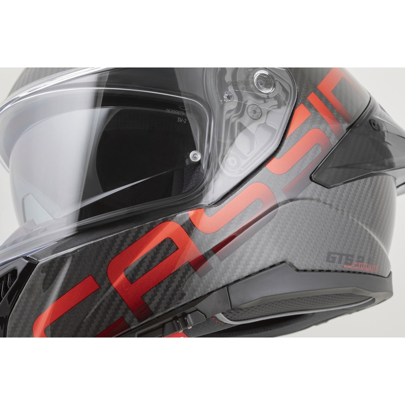 Kask motocyklowy integralny Cassida Integral GTS 2.1 Plus Carbon matowy karbonowo-czerwony