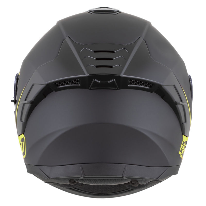Kask motocyklowy integralny ZED K40 matowy czarno-fluo żółty