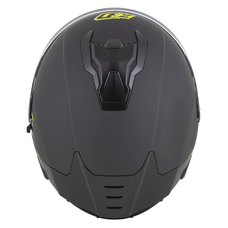 Kask motocyklowy integralny ZED K40 matowy czarno-fluo żółty