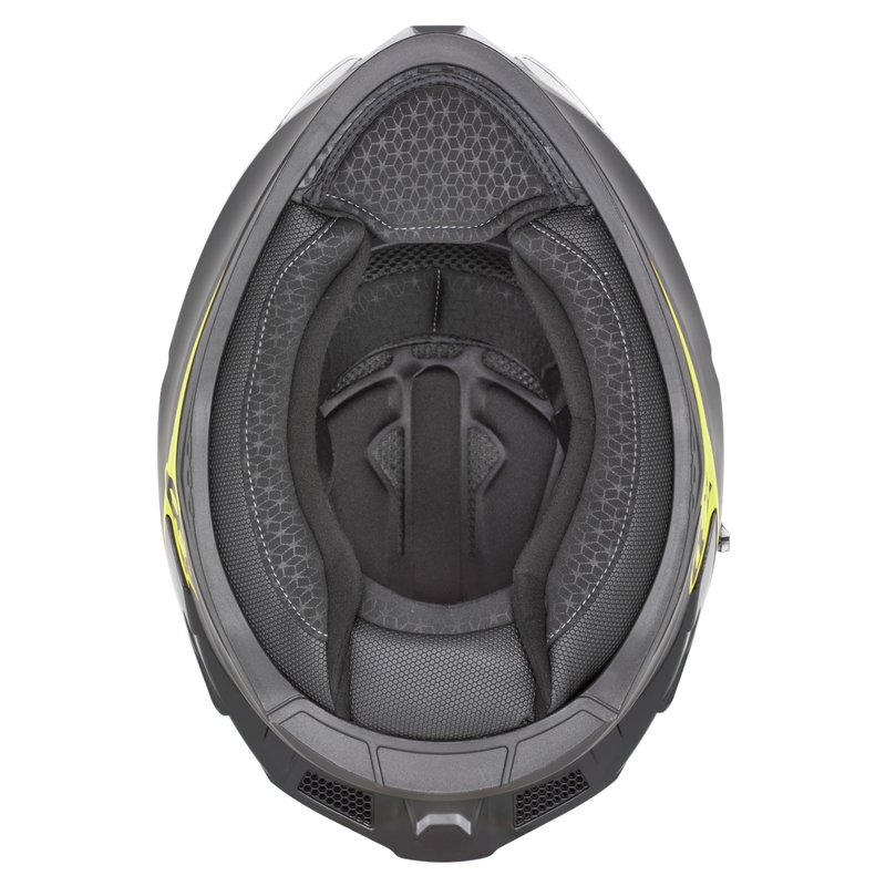 Kask motocyklowy integralny ZED K40 matowy czarno-fluo żółty