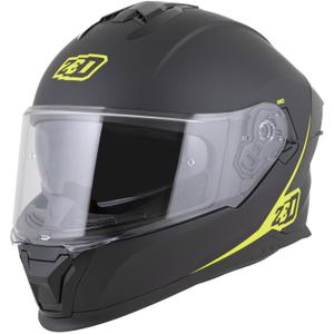 Kask motocyklowy integralny ZED K40 matowy czarno-fluo żółty