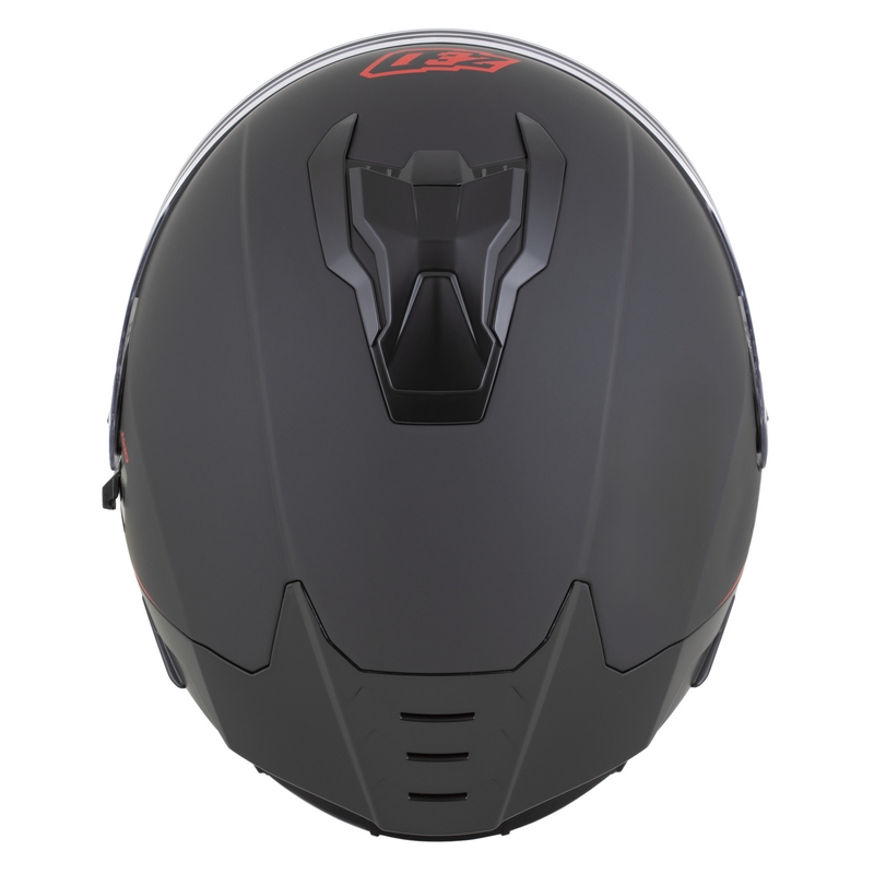 Kask motocyklowy integralny ZED K40 matowy czarno-czerwony