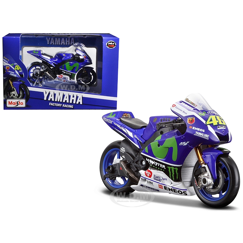 Model motocykla Maisto VR46 Valentino Rossi YAMAHA MotoGP 2016 r.