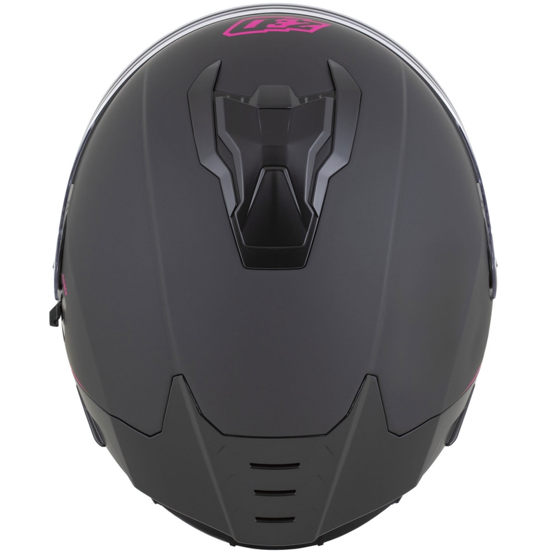 Kask motocyklowy integralny ZED K40 matowy czarno-różowy