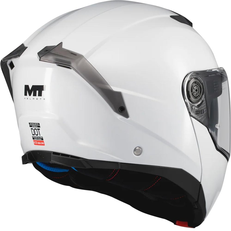 Kask motocyklowy typu flip-up MT Atom 2 SV Pure A0 biały