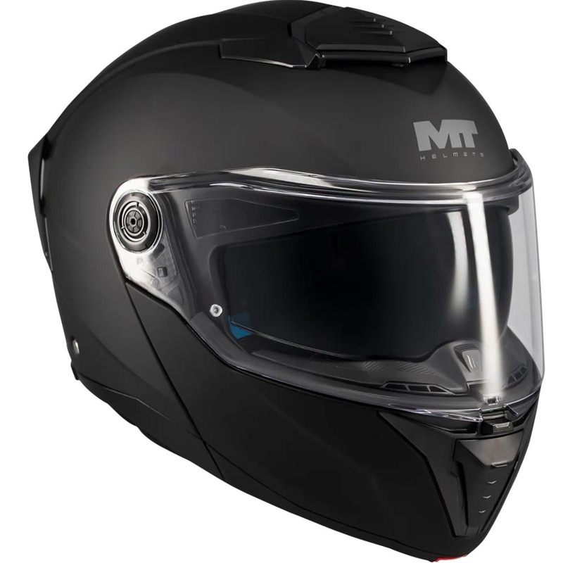 Kask motocyklowy typu flip-up MT Atom 2 SV Pure A1 matowy czarny