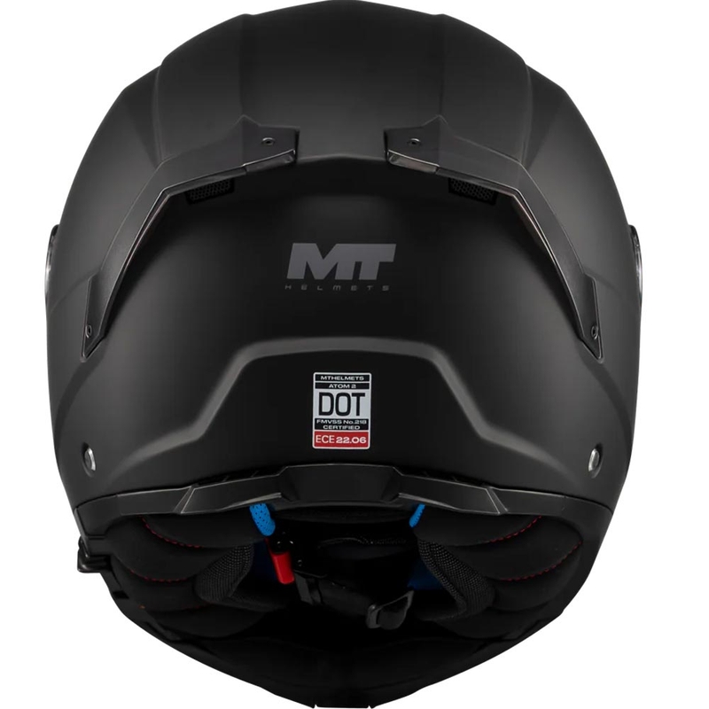 Kask motocyklowy typu flip-up MT Atom 2 SV Pure A1 matowy czarny
