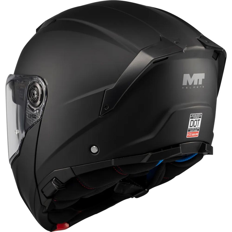 Kask motocyklowy typu flip-up MT Atom 2 SV Pure A1 matowy czarny