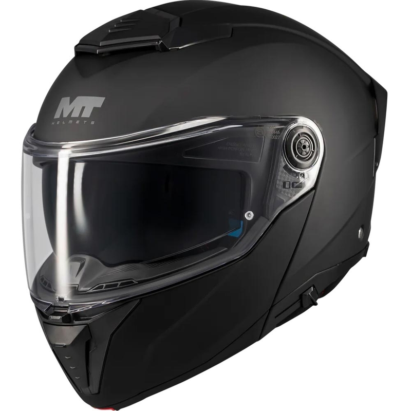 Kask motocyklowy typu flip-up MT Atom 2 SV Pure A1 matowy czarny