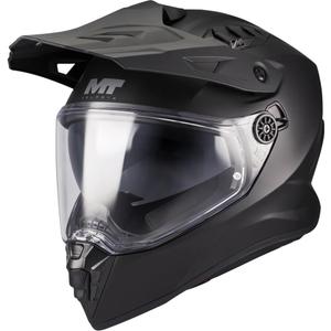 Kask motocyklowy enduro MT Track SV Pure A1 matowy czarny