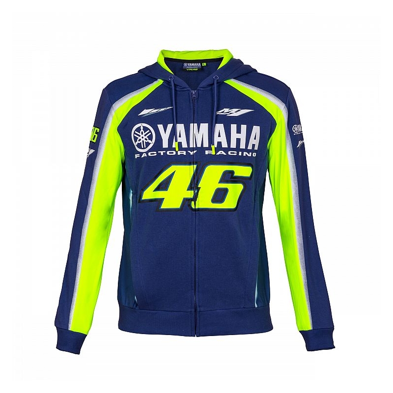 Bluza VR46 Valentino Rossi fleece Yamaha niebiesko-żółta