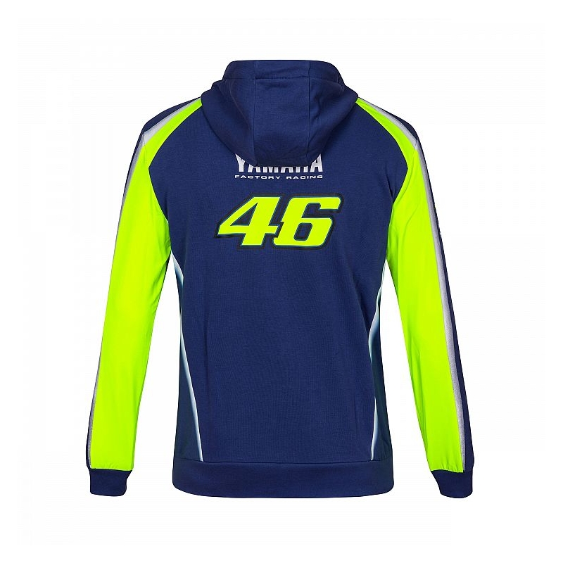 Bluza VR46 Valentino Rossi fleece Yamaha niebiesko-żółta