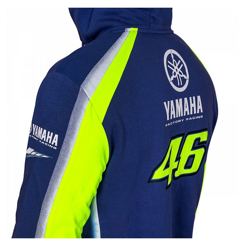 Bluza VR46 Valentino Rossi fleece Yamaha niebiesko-żółta