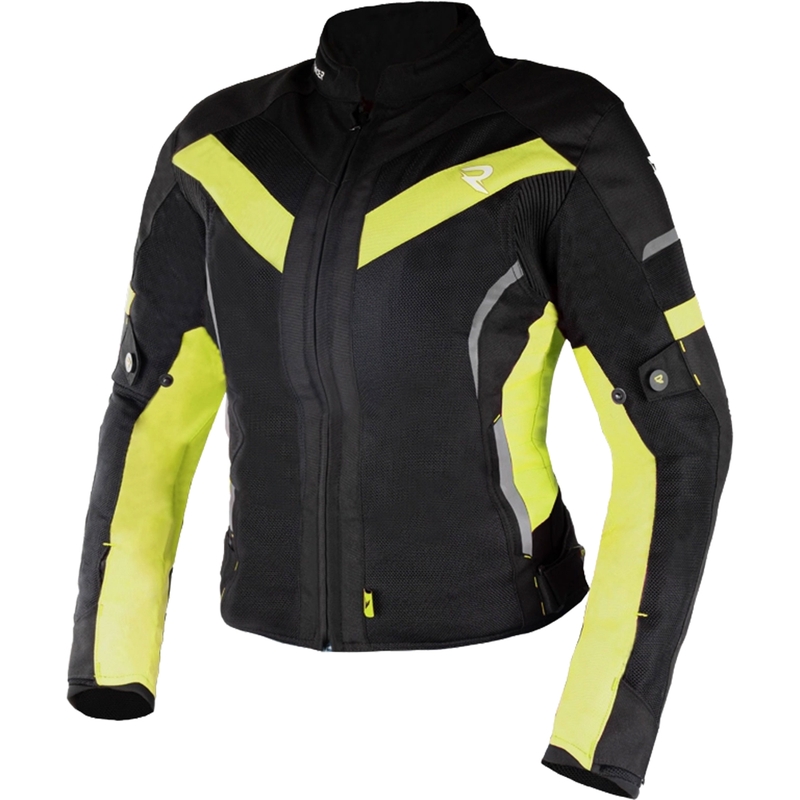 Kurtka motocyklowa damska Street Racer Betty II Air czarno-fluo-żółta