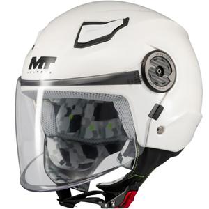 Kask motocyklowy otwarty dziecięcy MT Lite Pure A0 biały