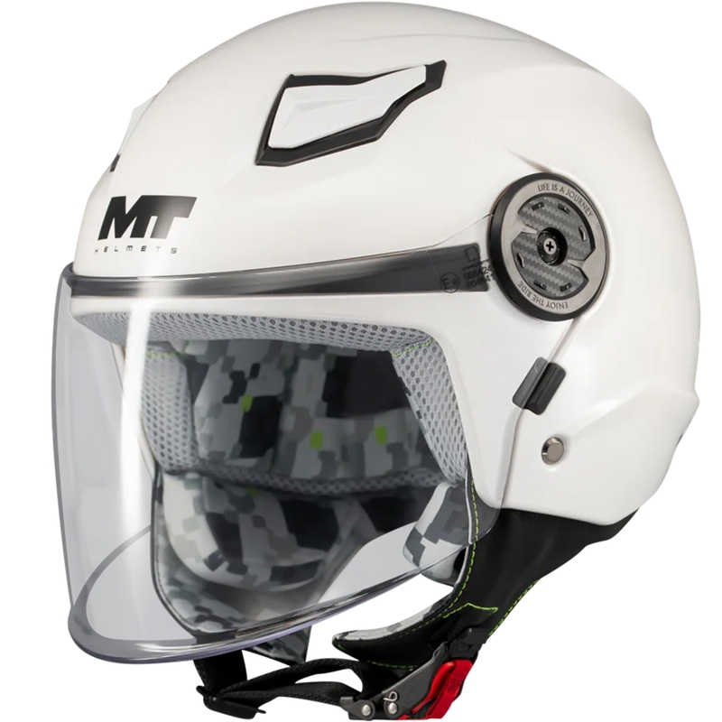 Kask motocyklowy otwarty dziecięcy MT Lite Pure A0 biały
