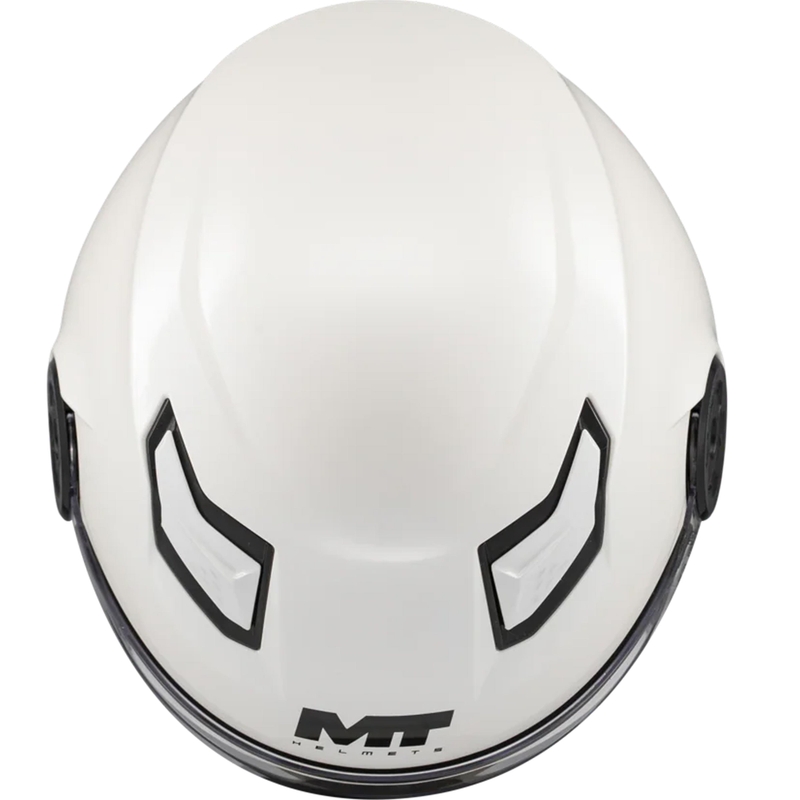 Kask motocyklowy otwarty dziecięcy MT Lite Pure A0 biały
