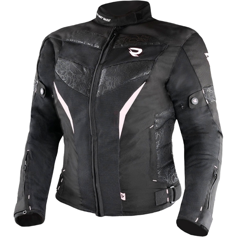 Damska kurtka motocyklowa Street Racer Rose Air czarno-biała